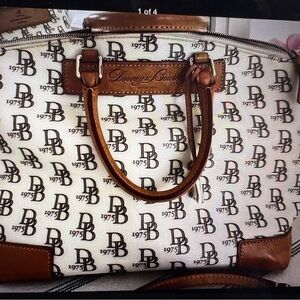 Dooney & Bourke Monogrammed White and Brown purse!!!